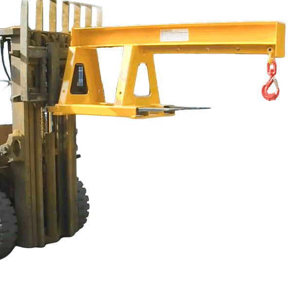 fork lift jib arm attachment